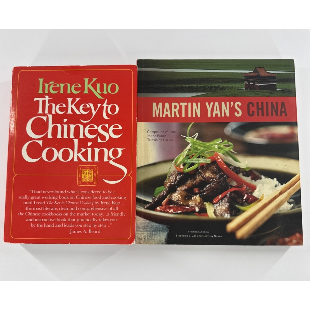 Lot of 2‎ Chinese Cookbooks: The Key to Chinese Cooking, Martin Yan's China